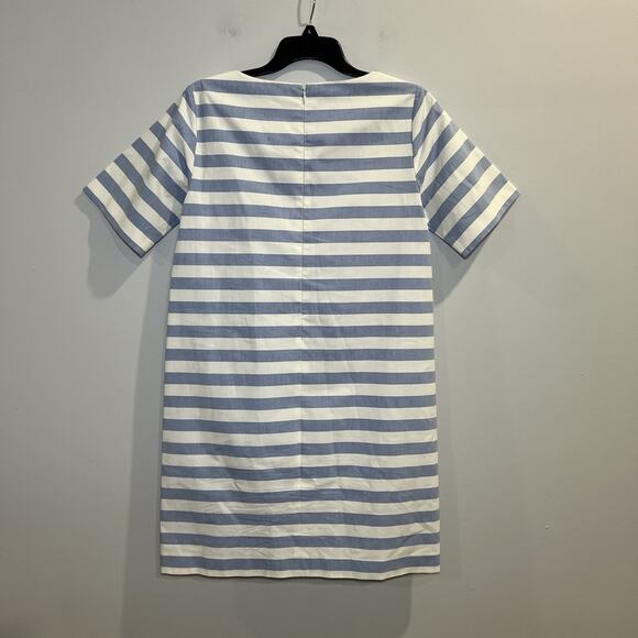 Ivy + Blu Striped 3/4 Sleeve Mini Dress Size 6 Front Pockets - Picture 2 of 6